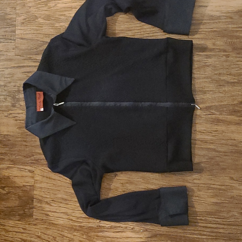 Nicola Berti black Cropped Jacket Sz 4